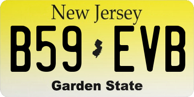 NJ license plate B59EVB