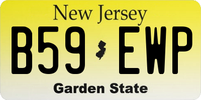 NJ license plate B59EWP