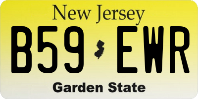 NJ license plate B59EWR