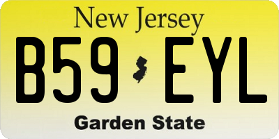 NJ license plate B59EYL