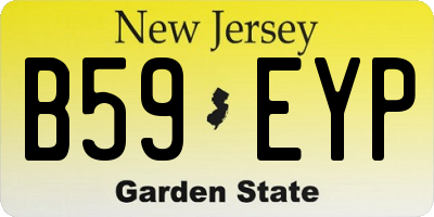 NJ license plate B59EYP