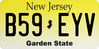 NJ license plate B59EYV
