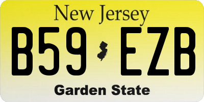 NJ license plate B59EZB