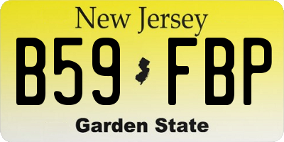 NJ license plate B59FBP