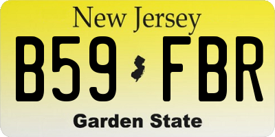 NJ license plate B59FBR