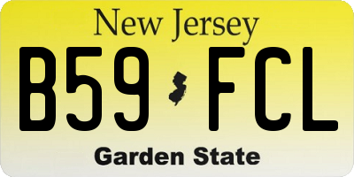 NJ license plate B59FCL