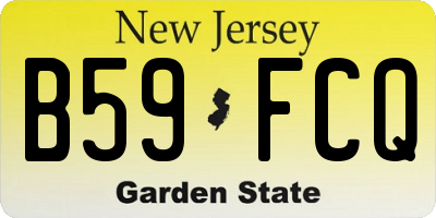 NJ license plate B59FCQ
