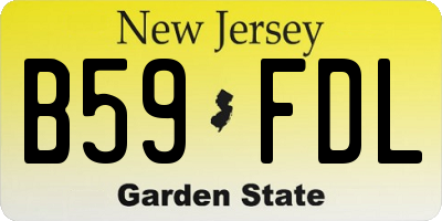 NJ license plate B59FDL