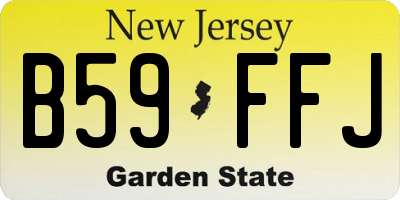NJ license plate B59FFJ