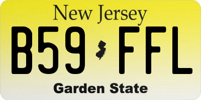NJ license plate B59FFL