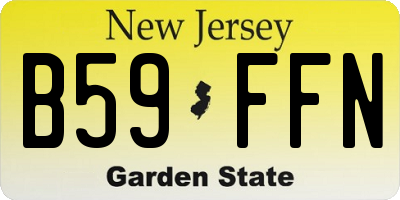 NJ license plate B59FFN