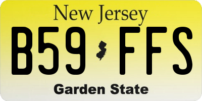NJ license plate B59FFS