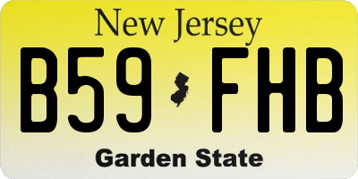 NJ license plate B59FHB