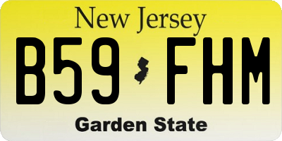NJ license plate B59FHM