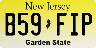 NJ license plate B59FIP