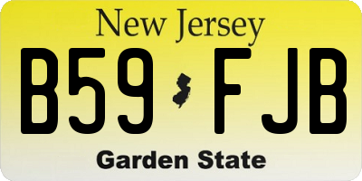 NJ license plate B59FJB