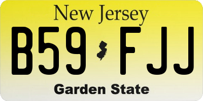 NJ license plate B59FJJ