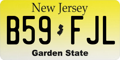 NJ license plate B59FJL