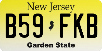 NJ license plate B59FKB