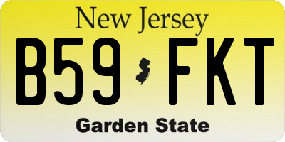 NJ license plate B59FKT