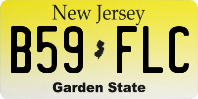 NJ license plate B59FLC