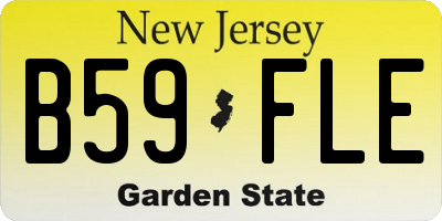 NJ license plate B59FLE