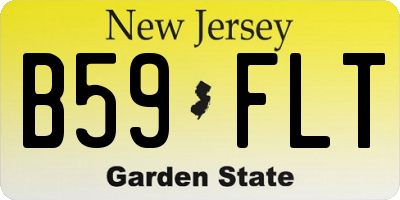NJ license plate B59FLT