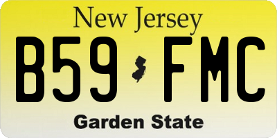 NJ license plate B59FMC