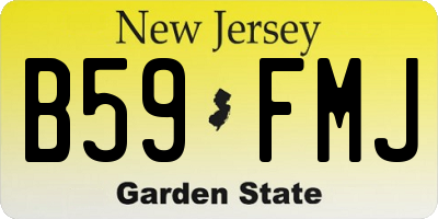 NJ license plate B59FMJ