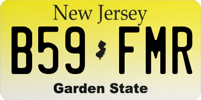 NJ license plate B59FMR