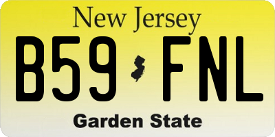 NJ license plate B59FNL