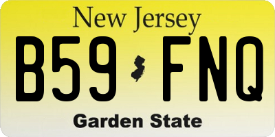 NJ license plate B59FNQ