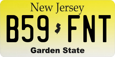 NJ license plate B59FNT