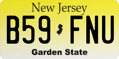 NJ license plate B59FNU
