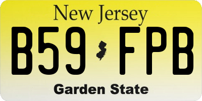 NJ license plate B59FPB