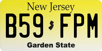 NJ license plate B59FPM