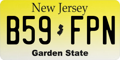 NJ license plate B59FPN