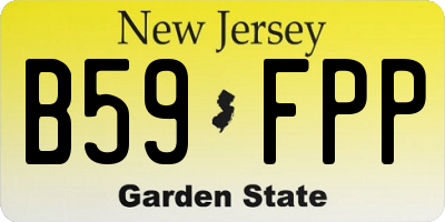 NJ license plate B59FPP