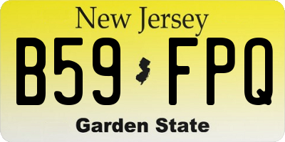 NJ license plate B59FPQ
