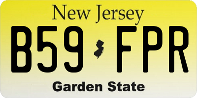 NJ license plate B59FPR