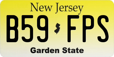 NJ license plate B59FPS