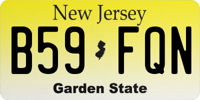 NJ license plate B59FQN