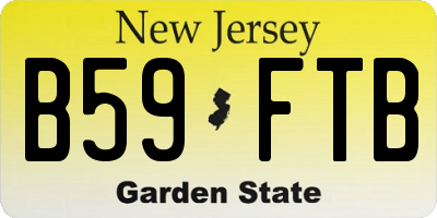 NJ license plate B59FTB