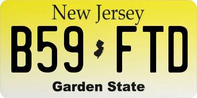 NJ license plate B59FTD