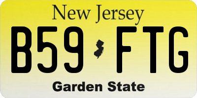NJ license plate B59FTG