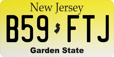 NJ license plate B59FTJ