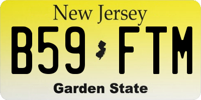 NJ license plate B59FTM