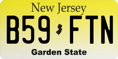 NJ license plate B59FTN