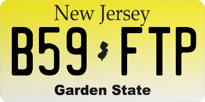 NJ license plate B59FTP