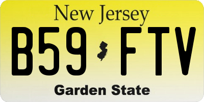 NJ license plate B59FTV